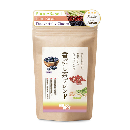 [HELLO and] Kobashi-cha Blend: Egyptian Lemongrass, Hokkaido Black Soybean & Hokkaido Adzuki Bean (Caffeine-Free, 30 Bags)