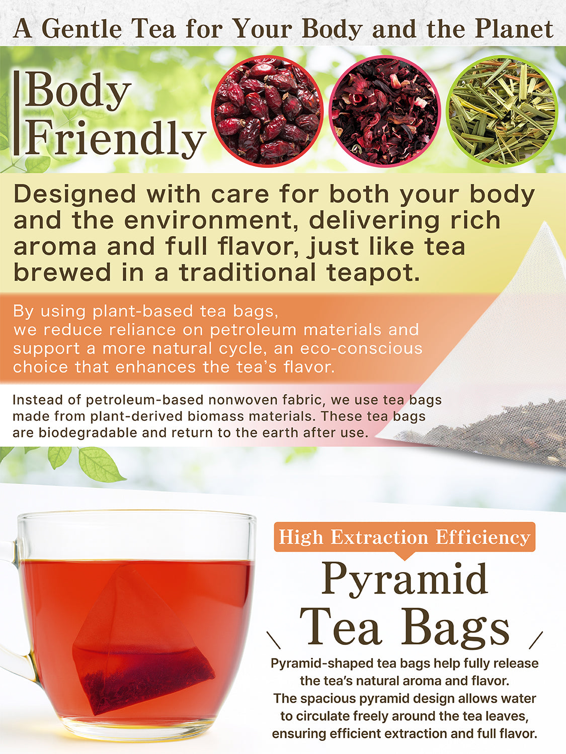 [HELLO and] Irodori Blend: Egyptian Hibiscus, Chilean Rosehip & Egyptian Lemongrass (Caffeine-Free, 30 Bags)