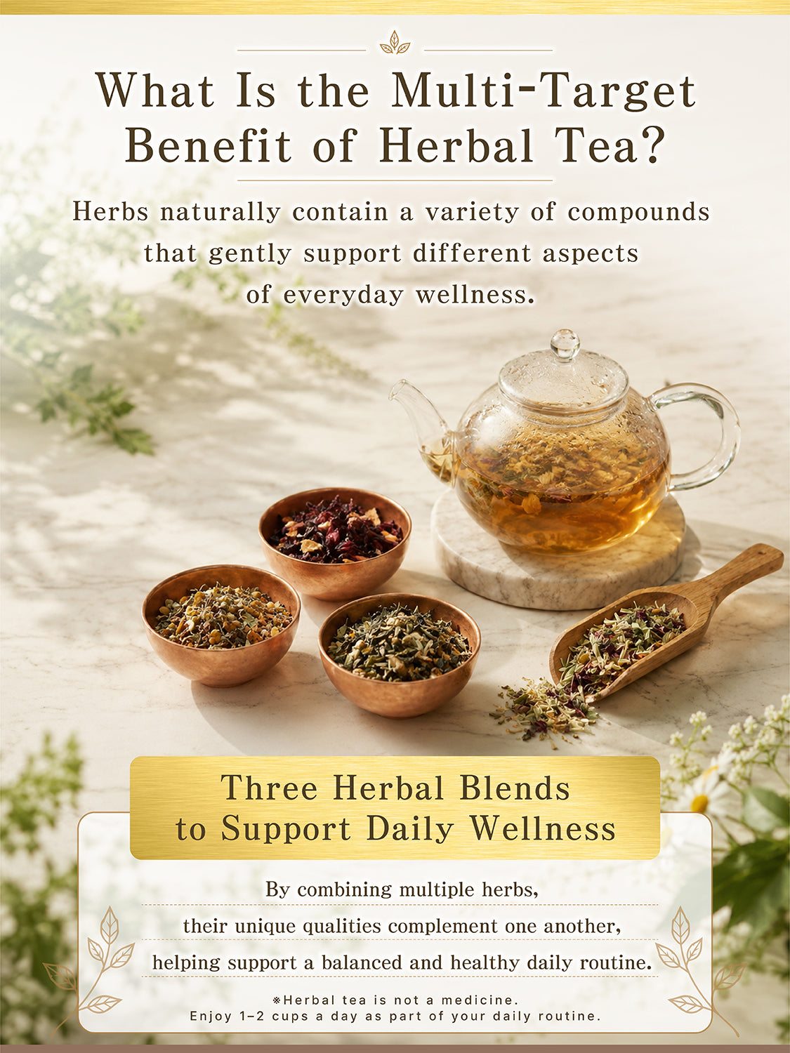 [HELLO and] Ginger Blend: Japanese Ginger, Lemongrass & Green Rooibos (Caffeine-Free, 30 Bags)